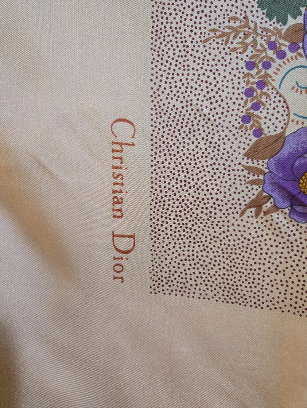 Vintage Christian Dior Silk Scarf